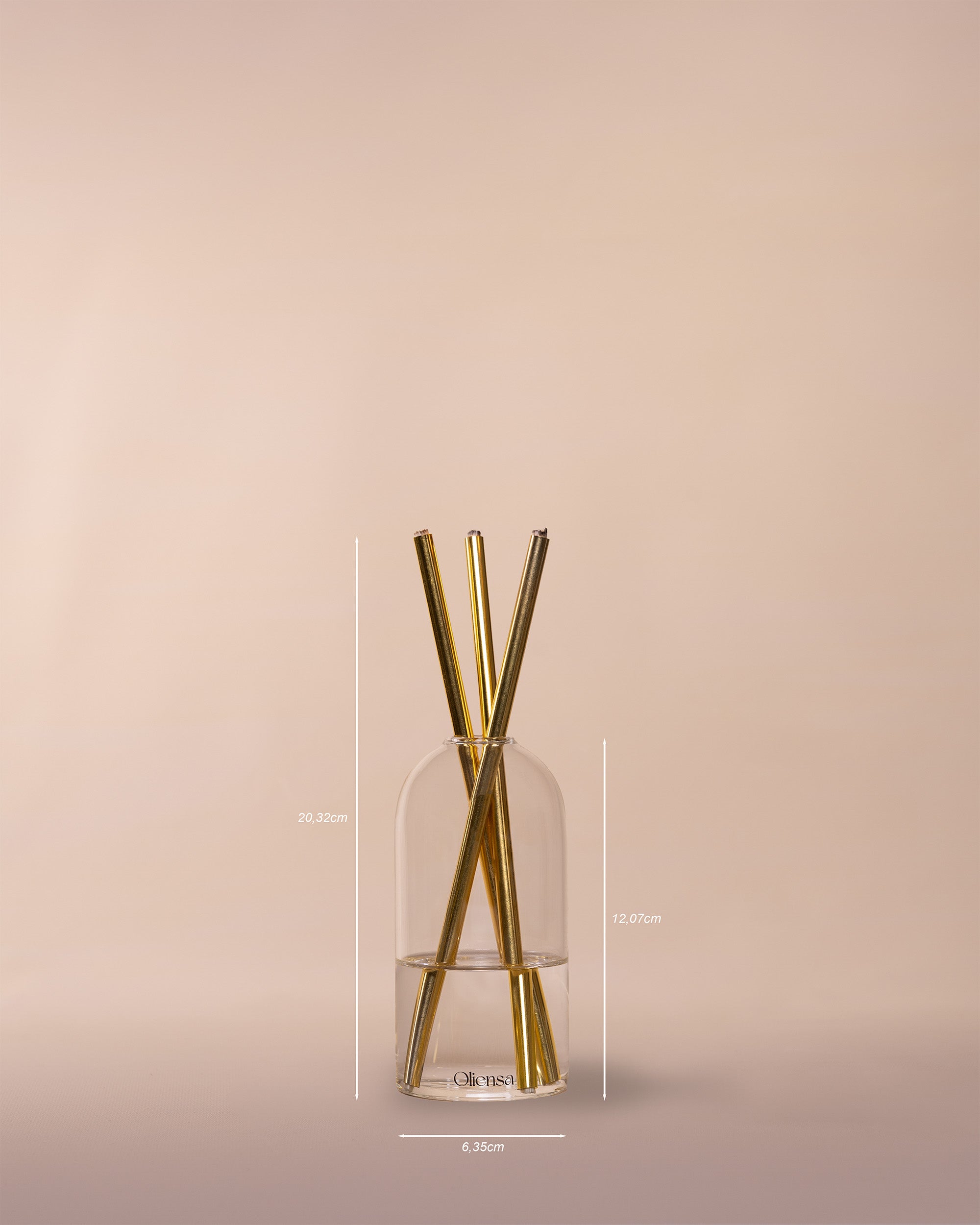 Packshot Świeca eternal crystal gold - wymiary